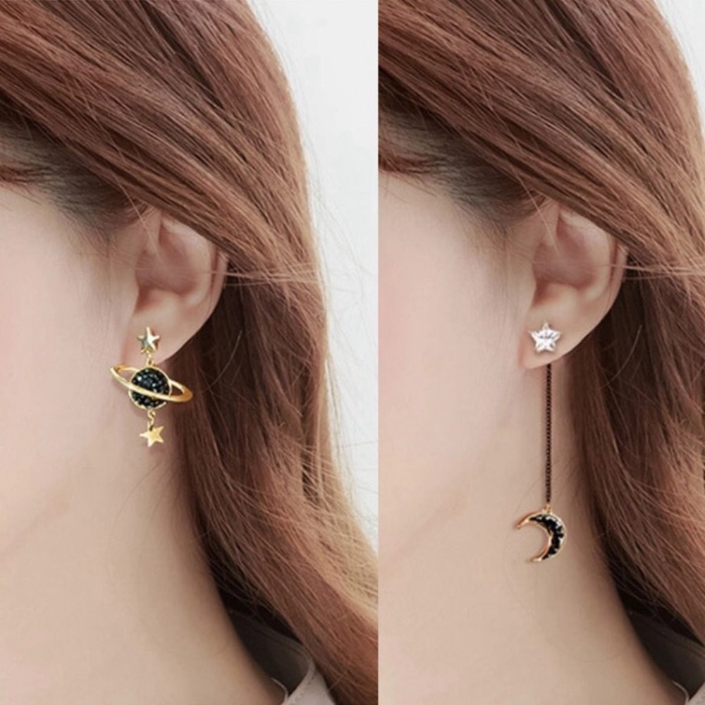 🆕 Moon Star Earring Set - Picture 4 of 9